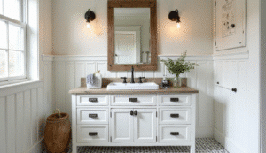 wood vanity